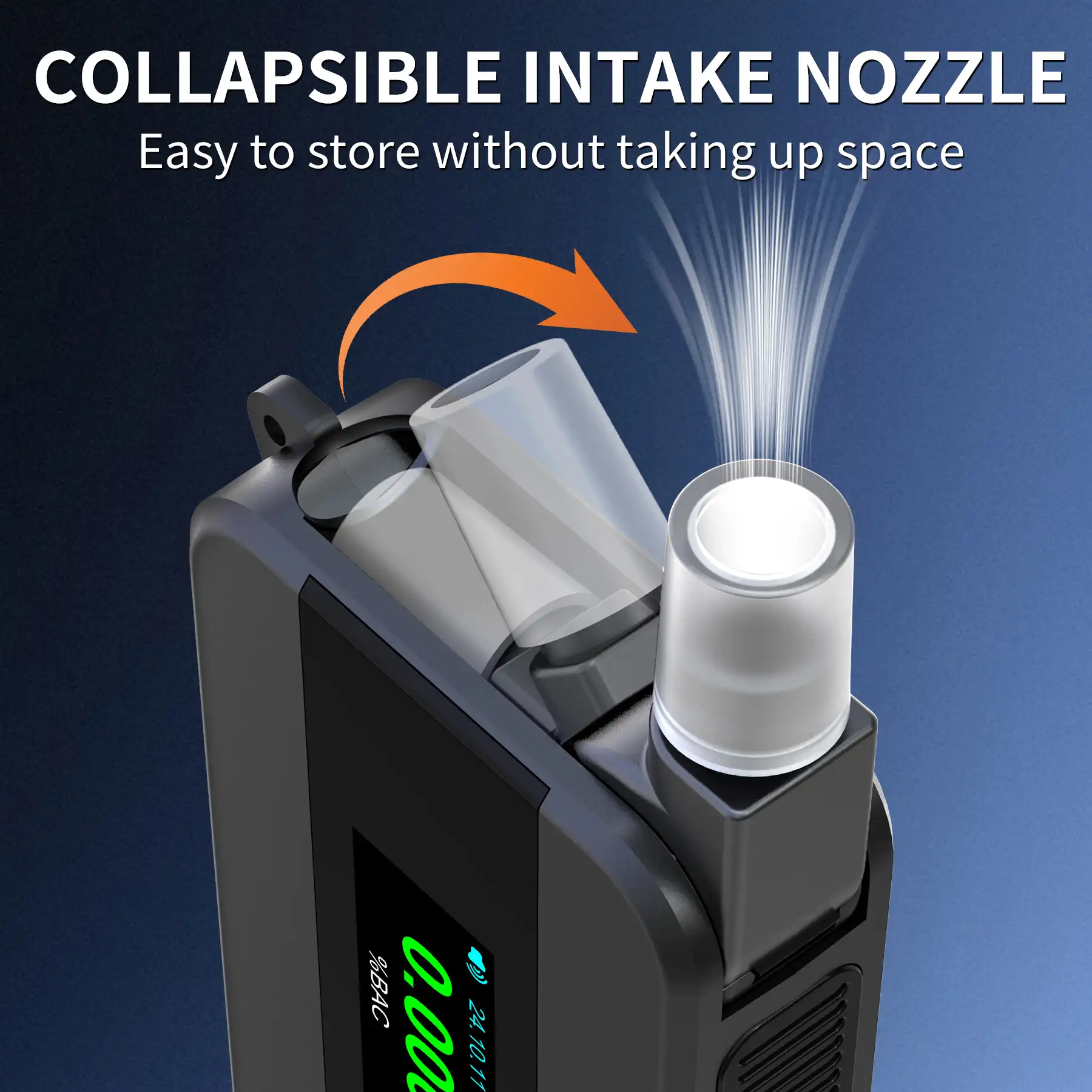 Alcoholtester ATD1000 Professional Fuel Cell Breathalyzer | High-Precision Electrochemical Alcohol Tester with 1500 Data Storage - 图片 4