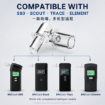 Replacement-breathalyzer mouthpieces compatible with S80 Scout Trace and Element