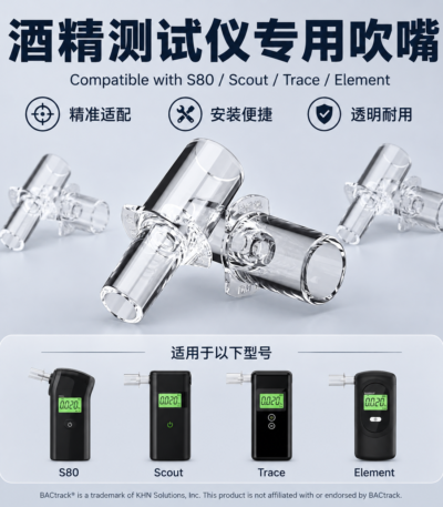 Easy to replace breathalyzer mouthpieces for multi-user testing