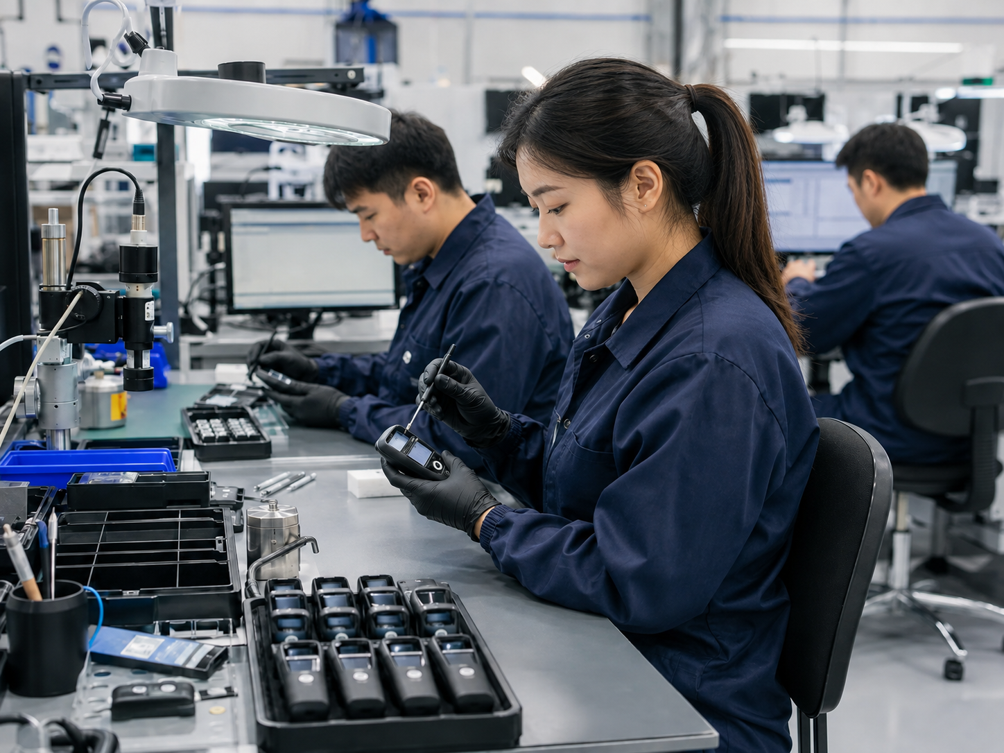Alcohol tester factory production and quality inspection